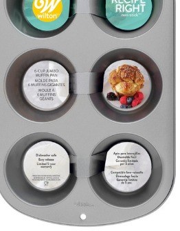 Wilton 6 cup 2025 jumbo muffin pan